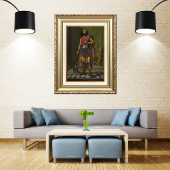 

Artcozy Golden Frame Abstract did visigoths look like Waterproof Canvas Painting