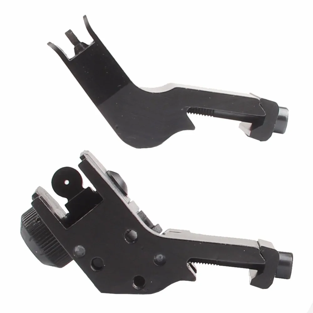 Tactical AR15 Front and Rear Sight 45 Degree Rapid Transition Backup Iron Sight Set RTS Rear Sight RL27-0001-2