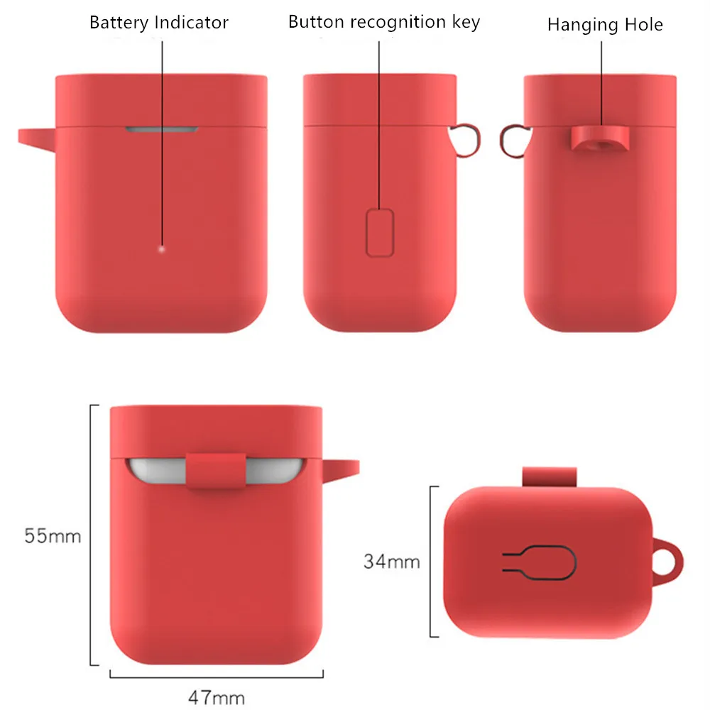 Силиконовый чехол для наушников Xiao mi Airdots Pro противоударный защитный Xiaomi Air TWS