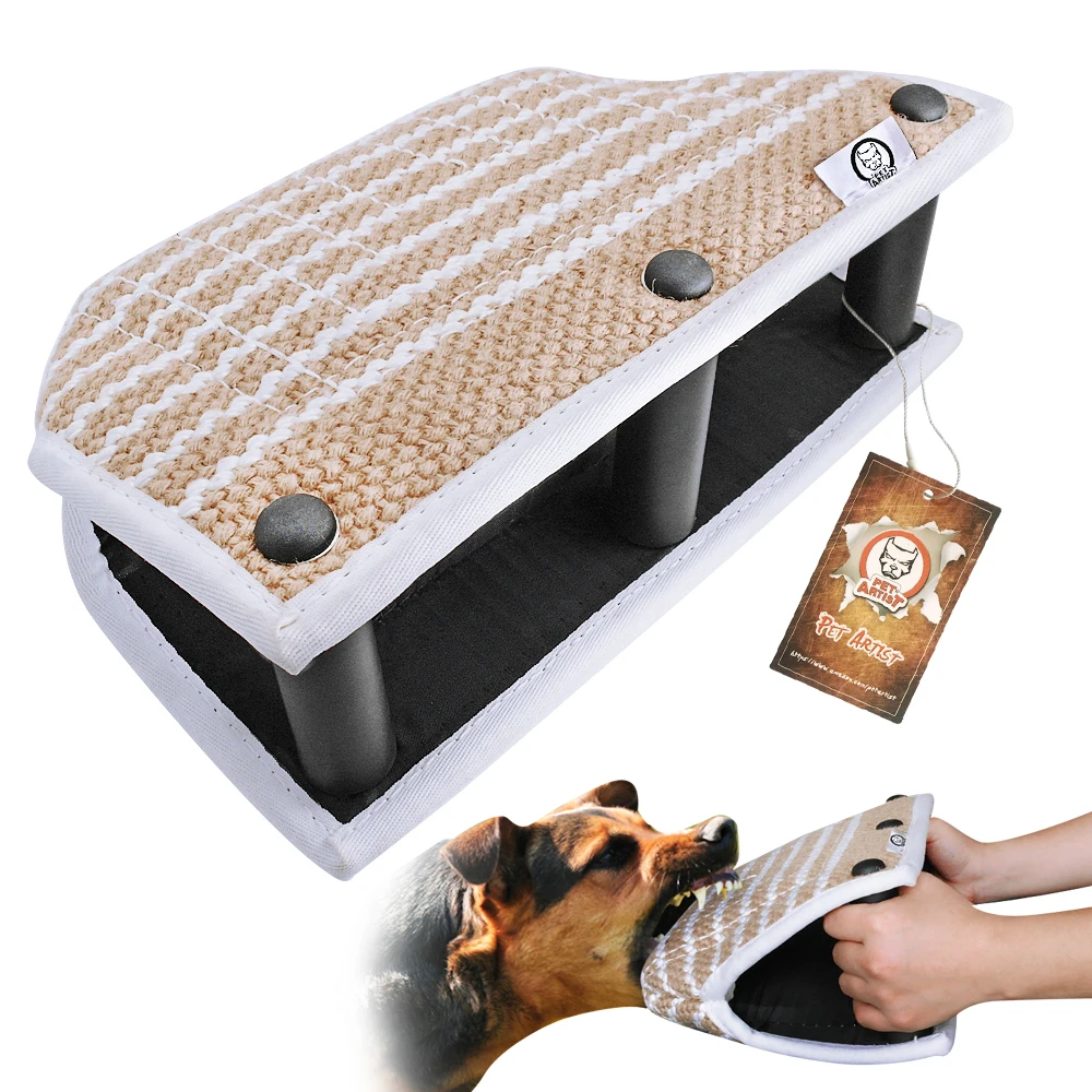 

Dog Bite Wedge Sleeve 3 Handles Large Dogs K9 Bite Pillow Tugs Toys Training Product for Dog Pet For Work Dogs German Shepherd