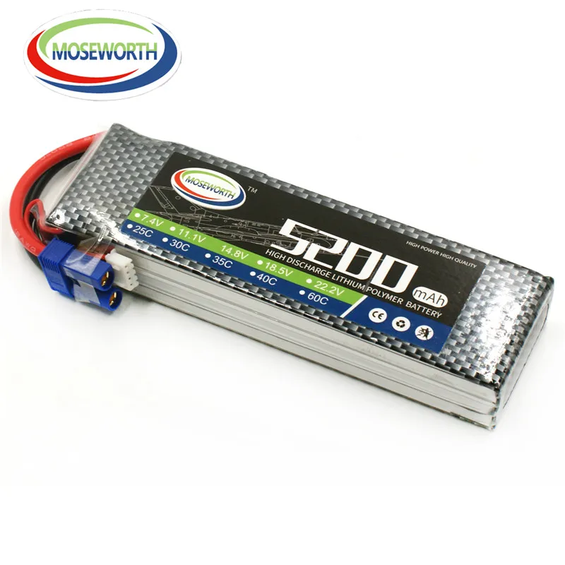 Новые аккумуляторы 3S 11 1 V 5200mAh 25C RC LiPo батарея для Самолет автомобиль вертолет Дрон