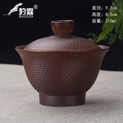 Чайная чашка Цзиндэчжэнь Gaiwan чайная Фиолетовый Глиняный чай гунг фу зеленый Da Hong
