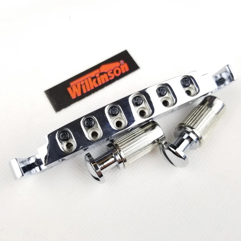 Wilkinson Регулируемая обертка LP электрогитара мост хвостовик хром серебро WOGT3
