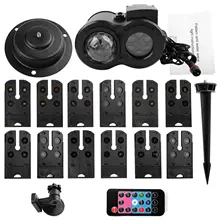 Водяной волновой светильник s, светодиодный светильник-проектор с дистанционным управлением, красочные эффекты струящейся воды для Хэллоуина, рождественской вечеринки