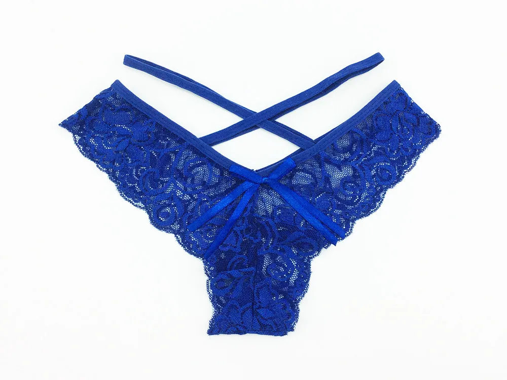 women\'s underwear thong v shape brazilian lace thong royalblue bella giovanna