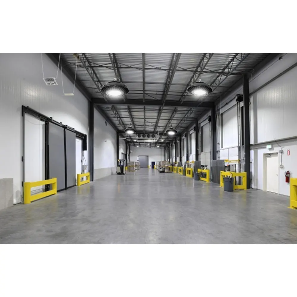 LED 150W UFO LED High Bay Lighting, 300W HPSMH Bulbs Equivalent, 15000lm,Waterproof,Daylight White,6000K,120D,Super Bright Commercial Lighting,LED High Bay Lights (8)
