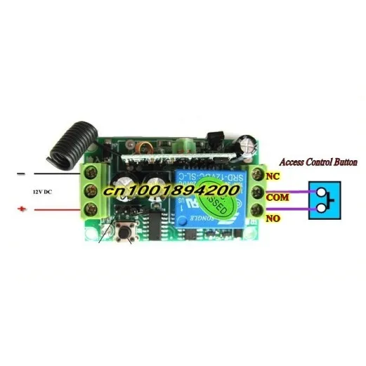 12V1CH Мгновенный/тумблер беспроводной переключатель RF беспроводной пульт дистанционного управления 3 контроллера 1 переключатель 10A реле 100 м водонепроницаемый 315/433