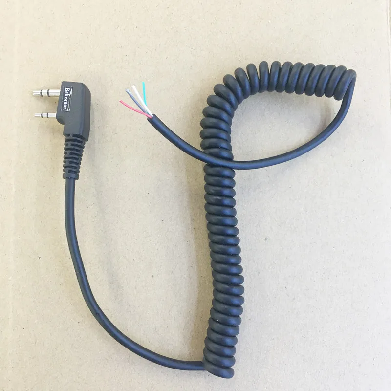 

Bekeenon for DIY microphone MIC cable K plug 4pins for Kenwood Baofeng Wouxun TYT Quansheng Puxing etc walkie talkie