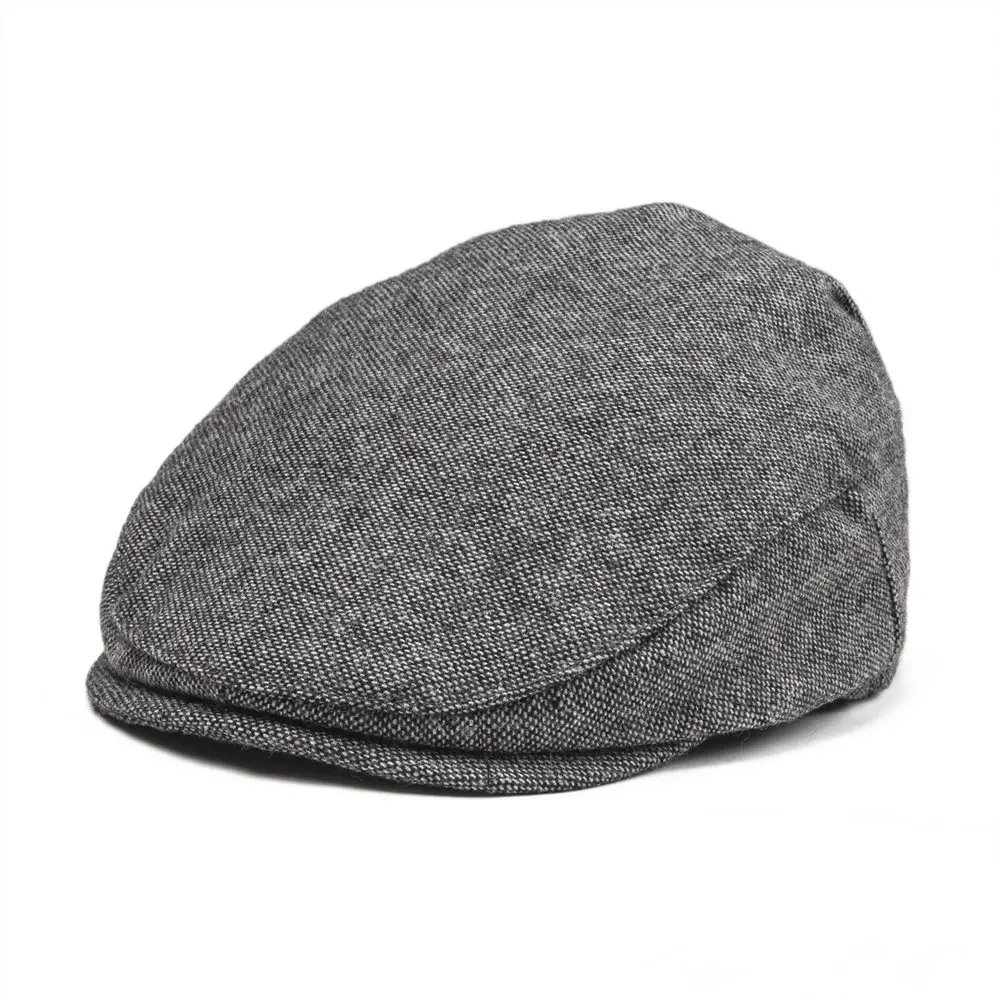 

JANGOUL Kids Woolen Tweed Flat Cap Herringbone Small Size Boy Girl Newsboy Caps Infant Toddler Child Youth Beret Hat 002