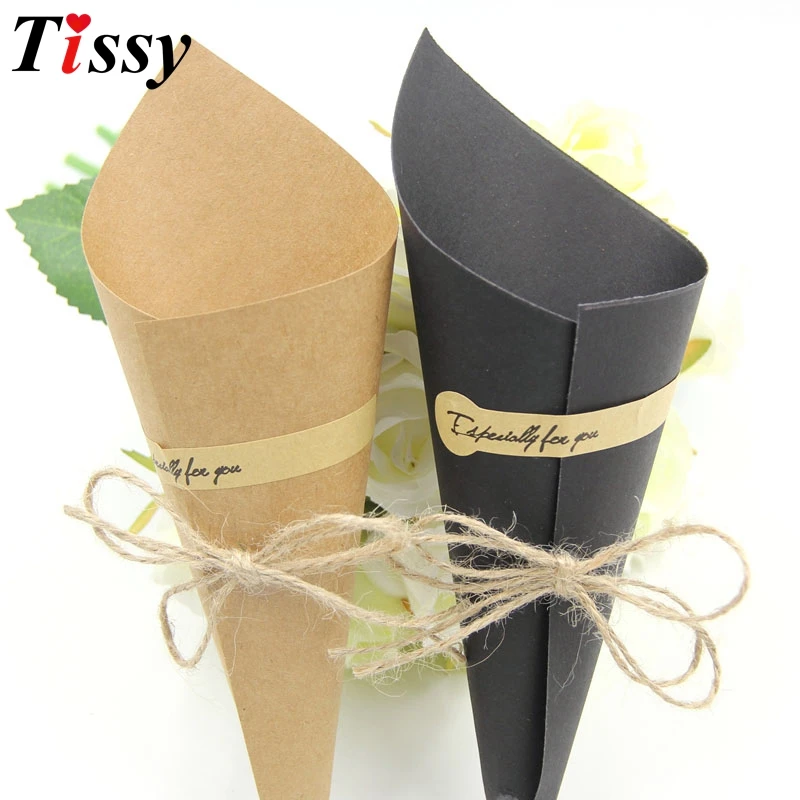 

10PCS/Lot DIY Kraft Paper Vintage Folding Card Creative Gift Decoration Handmade Flower Bouquet Gift Box Crafts Supplies