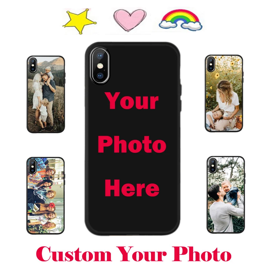 Customiized Soft TPU Case For iPhone X 6 6S 7 8 Plus 10 XR XS Max Custom Picture Personalized Cover Coque Gift Cus606 |