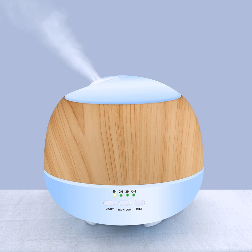 

500ml Ultrasonic Air Humidifier Aromatherapy Essential Oil Diffuser Aroma Lamp Electric Aroma Diffuser Mist Maker LED Light