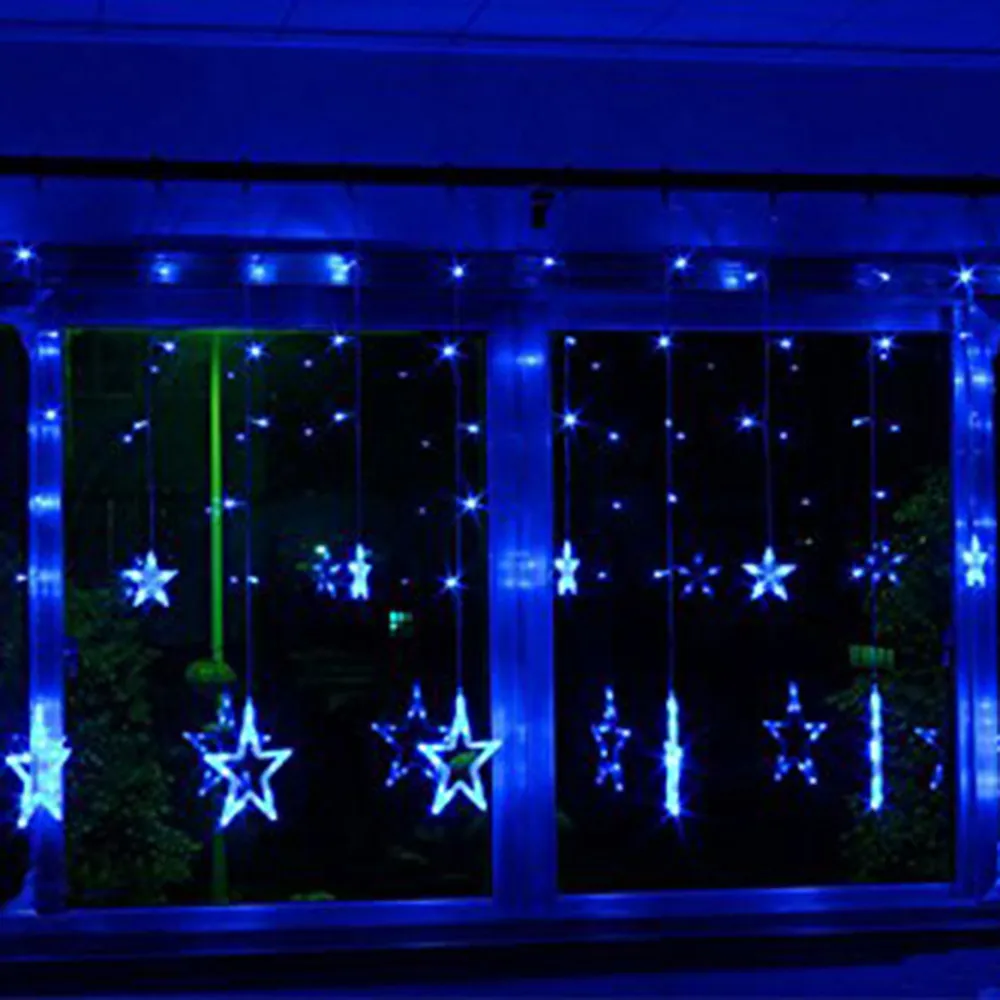 

Colorful Decoration Lamp 138 LED lamp 2m Star LED Curtain String Light,8 Flashing Modes with Memory, Used For Wedding IY310109