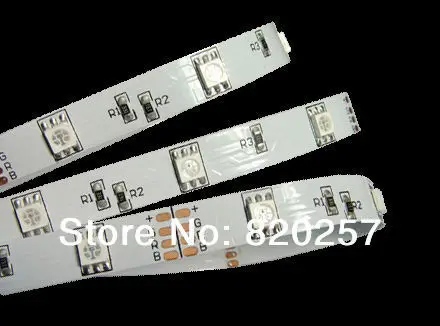 5 м Катушка 12v 30 светодиодов на метр Светодиодные полосы света с 3-чип 5050 smd суперяркий синего цвета