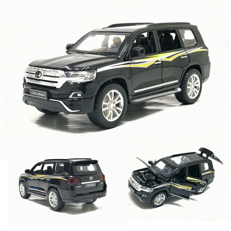 Модель автомобиля Toyota LAND CRUISER 1:32 литая модель из сплава с шестью открывающимися