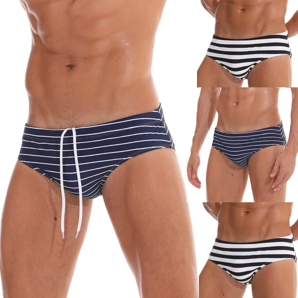 

swimming trunks swimsuit gay swimwear men sexy Fashion Men Breathable Trunks Pants Beach Print Running Swimming Underwear #TX4