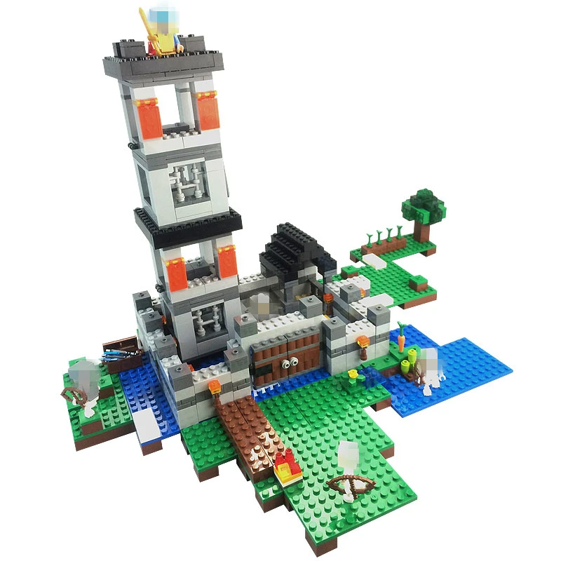 

523pcs Fit Legoness Minecraft 21127 The Fortress Set Mini figures Model building Blocks kits toys for children education Gifts