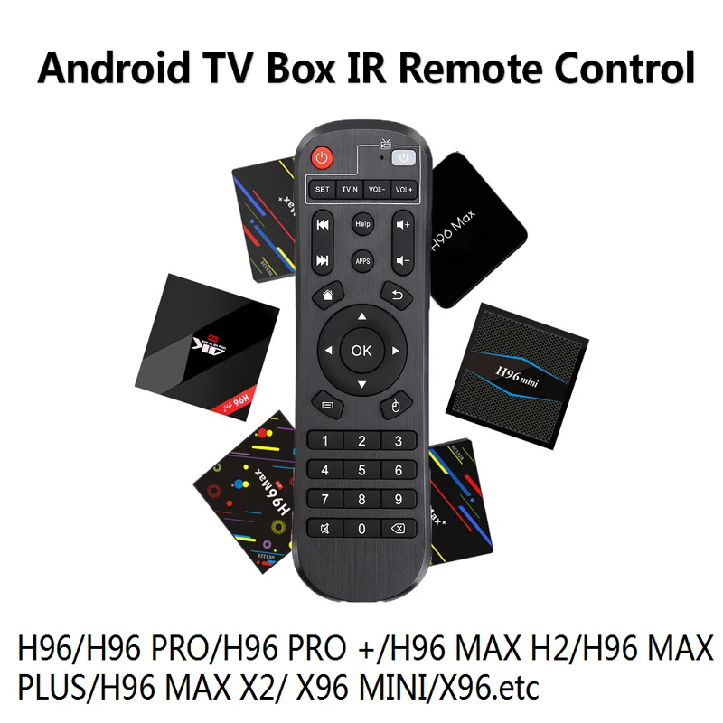 

IR Voice Remote Control For Android TV Box H96/H96 PRO/H96 PRO +/H96 MAX H2/H96 MAX/H96 MAX X2/ X96 MINI/X96 Replacement Remote