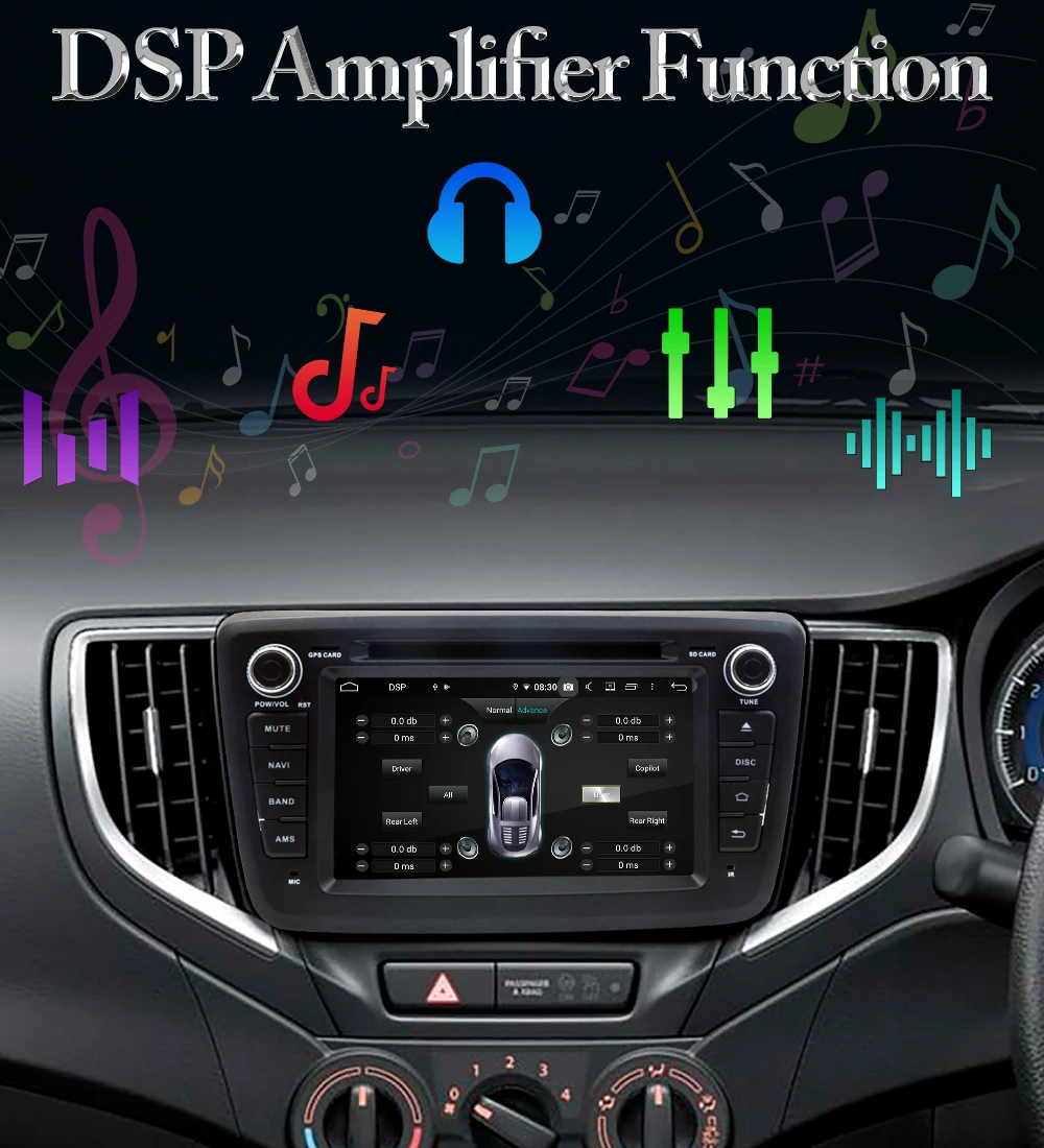 Excellent Owtosin 2 din Android 9.0 Car DVD Radio For Suzuki Baleno 2016 2017 2018 Car GPS Navigation Multimedia Player 4GB RAM 32GB ROM 6