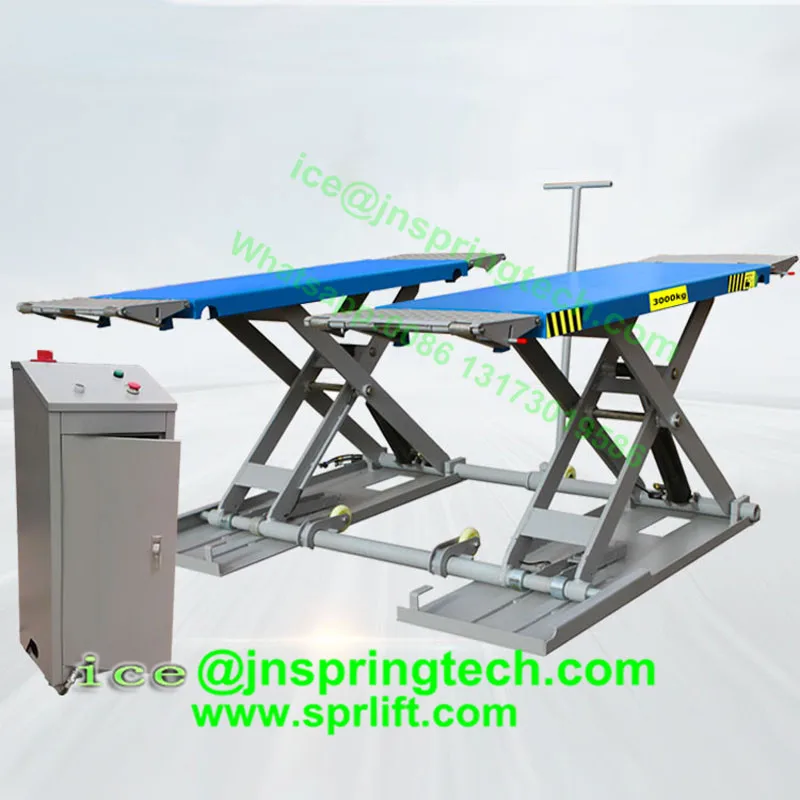 

2019 Super-thin scissor car lift new designed lifting height 1.2m and Car Ramp Length:292.5mm
