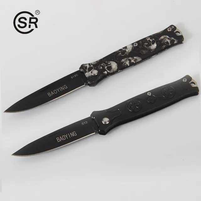 folding knife tactical pocket knife credit card survival tool mini ...