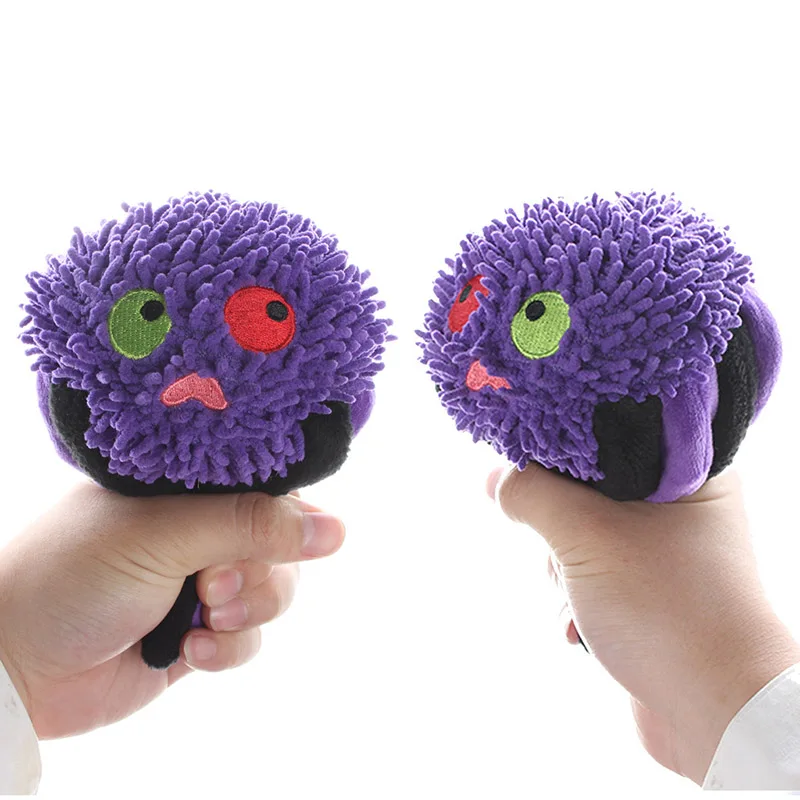 Pet Spider Shaped вокальный плюшевый тренировочный писк игрушка для собаки молярное Зубное Очищение DC120