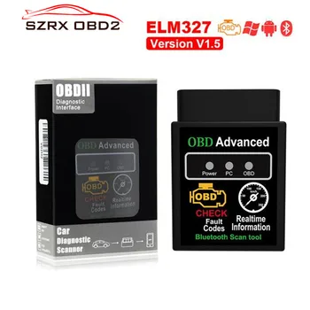 

Diagnostic tool Super OBD2 ELM327 OBD2 scanner V1.5 Hardware Works Android/PC Mini ELM 327 switch Bluetooth code reader HHOBD