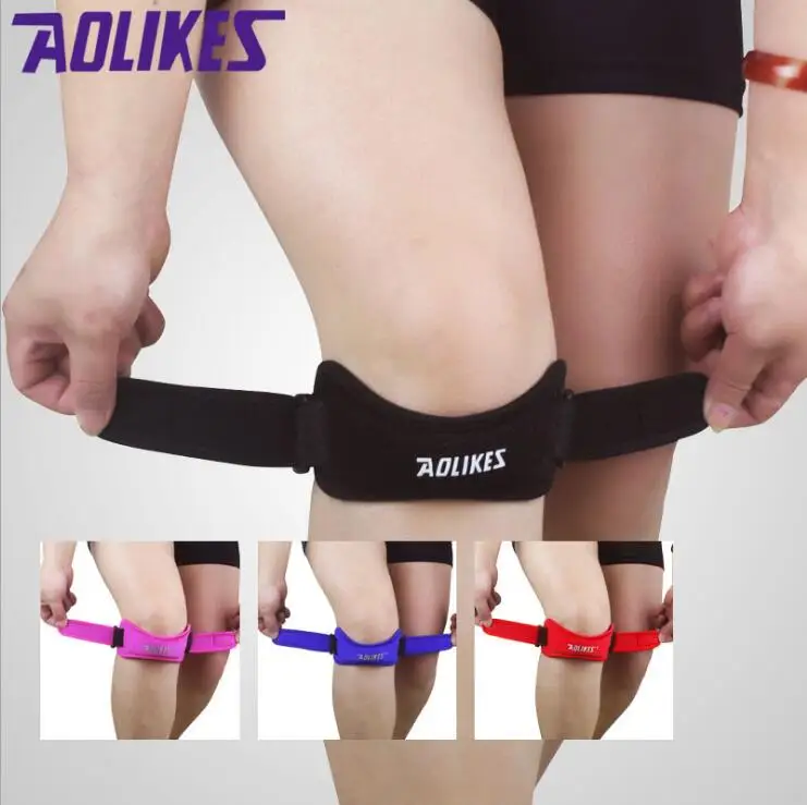 

1 pc adjustable kneel patellar tendon protector support strap brand slider pad volleyball sports safety rodilla guard