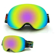 High-end лыжные двуслойные очки Анти-туман UV400 Водонепроницаемый Мотокросс сноуборд очки лыжные очки Снежная маска унисекс лыжные очки