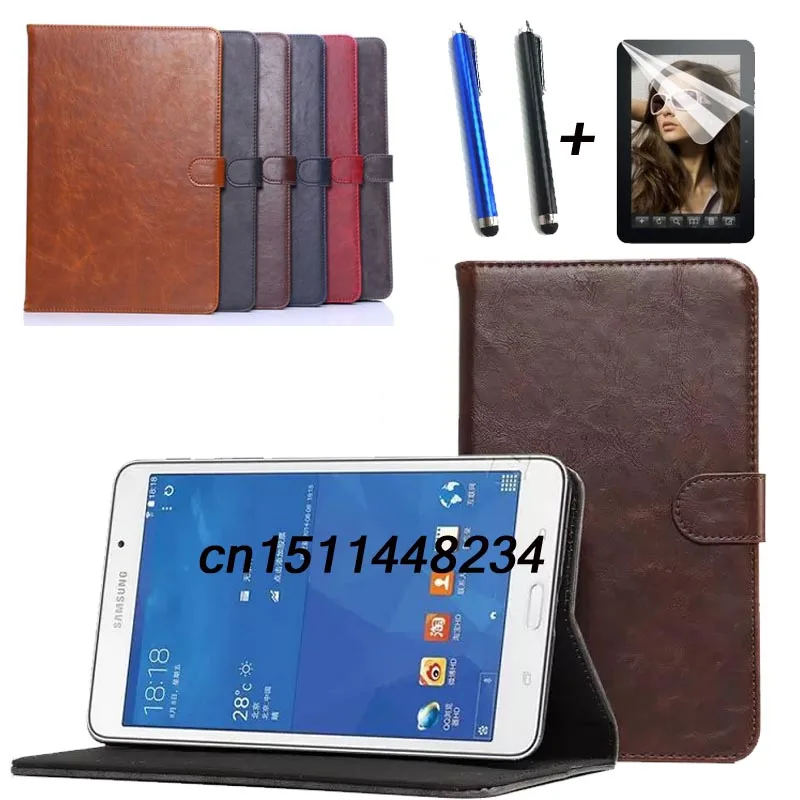 

Luxury high quality Leather case For Samsung Tab4 7" smart Cover for Samsung Galaxy Tab 4 T230 T231 T235 Tablet Flip Stand Case