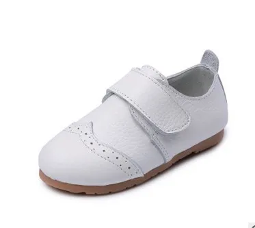 QGXSSHI/Новинка года; Весенняя детская обувь из натуральной кожи для девочек; детские туфли на каждый день с цветочным рисунком; Лидер продаж; обувь принцессы для девочек - Цвет: Белый