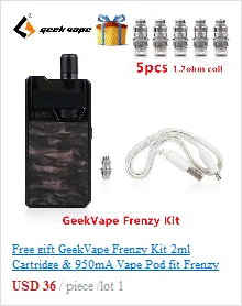 2 шт./лот Geekvape Aegis Legend комплект с aegis legend 2 18650 батареи Geekvape aegis 200 Вт Легенда коробка мод Аэро сетка катушечный резервуар