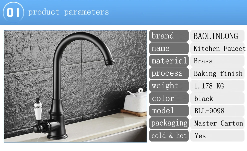 BAOLINLONG латунные кухонные краны Cozinha кран краны поворотный Носик Кухня Раковина