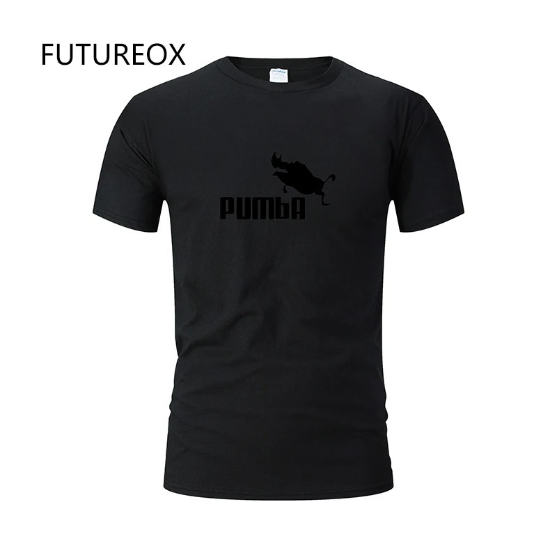 FUTUREOX Милый Забавный тройник футболки homme Pumba (Пумба) мужская с коротким рукавом