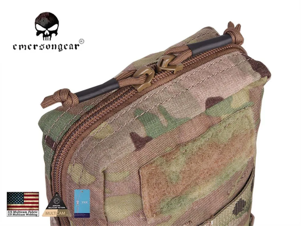 Emersongear 18*12,5*7 см Универсальный Чехол Molle Военная нейлоновая Боевая Экипировка EM9287 мультикам черный