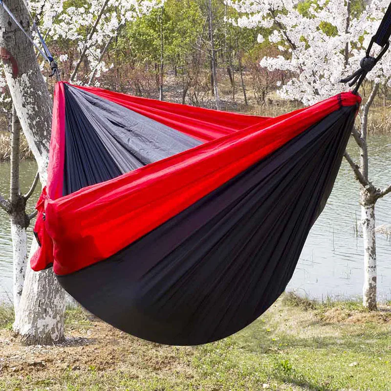 Acehmks Double Hammock Large Size Hammocks For 2 Person Sleeping Bed Outdoor Camping Swing Portable Ultralight Design 300*200 CM Acehmks Double Hammock Large Size Hammocks For 2 Person Sleeping Bed Outdoor Camping Swing Portable Ultralight Design 300*200 CM