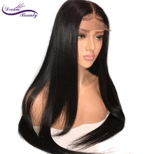 Мечта красоты бразильские прямые 4x4 шелк база парики с ребенком волос 130% полный кружева человеческих волос, парики с предварительно сорвал волос
