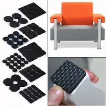 4 / 6 / 9 / 16PCS Soft Thickening Bumper Chair Fittings Self-adhesive Floor Protector Anti-slip Mat Anti Rub Furniture Leg Pads