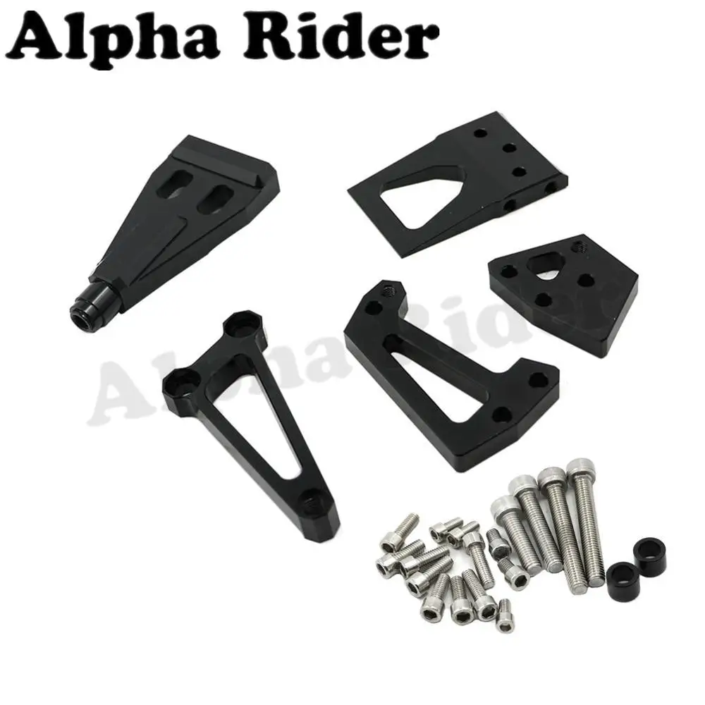 

Black CNC Direction Steering Damper Stabilizer Holder Bracket w/ Mounting Screws Kit for Kawasaki ER-6N Ninja 400 2009 2010 2011