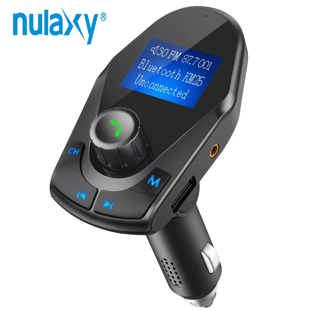 Nulaxy Bluetooth FM аудио передатчик Автомобильный MP3-плеер Беспроводной car Kit FM модулятор двойной Порты usb ЖК-дисплей Дисплей Поддержка карты памяти