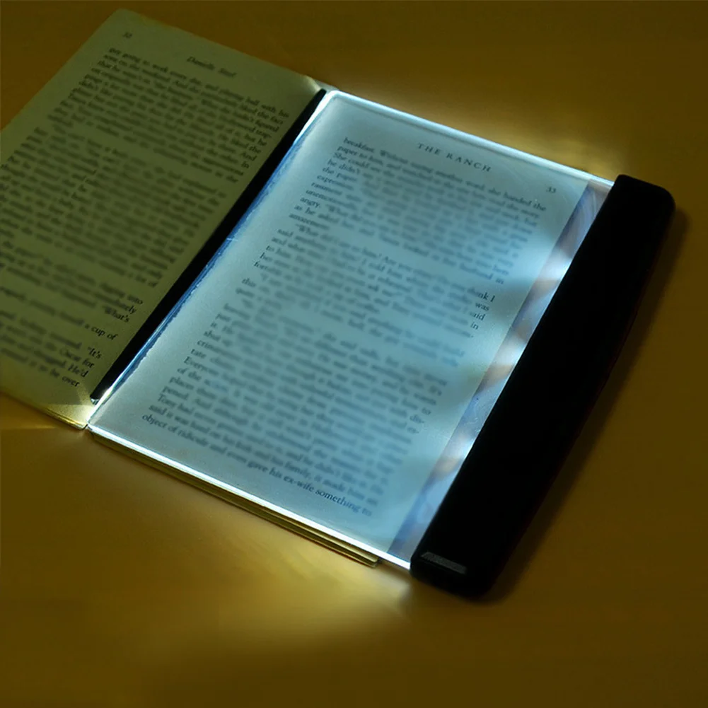 

Three color adjustable Brightness LED Book Reading Light Plat Panel Kid Student Night Reading Light Eyes Protective Lamps Flat