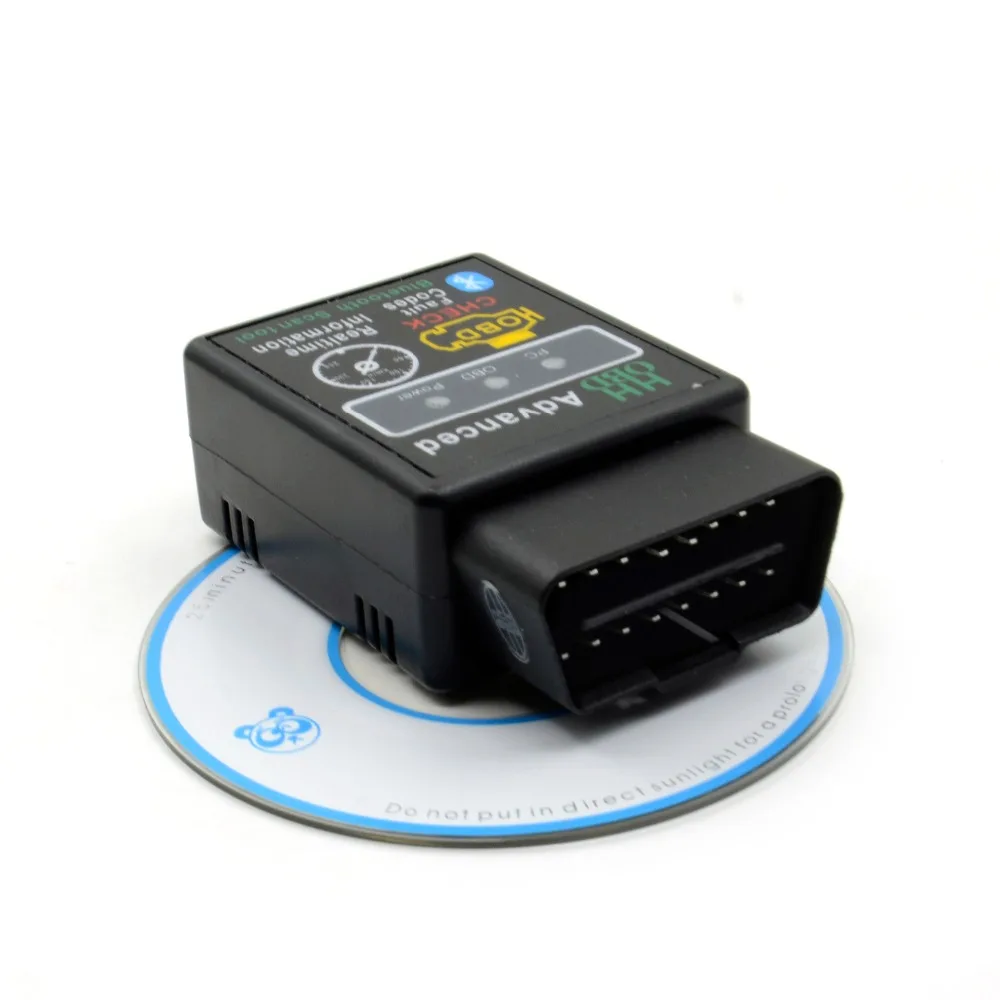 HHOBD Advanced ELM327 Bluetooth OBD2 V2.1 Проверка кода неисправности стирание HH OBD V2.1 сканер кода для диагностики автомобиля