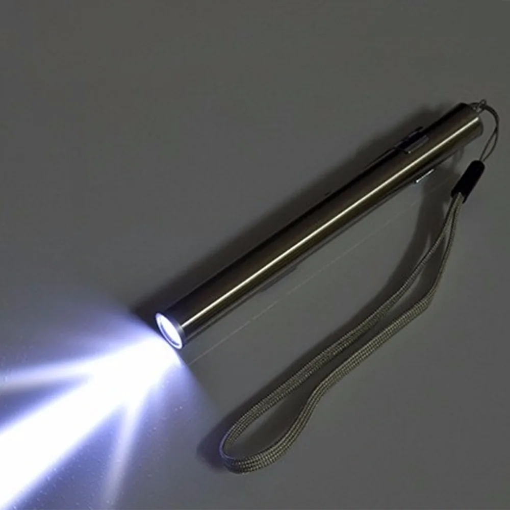 Креативный USB Перезаряжаемый светодиодный фонарик, мощный мини светодиодный фонарь, водонепроницаемый дизайн, ручка с металлическим зажимом