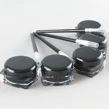 Бренд черный цвет подводка-гель для глаз с кисточкой легко носить макияж долговечный водонепроницаемый подводка для глаз Макияж Красота Женщины Косметика