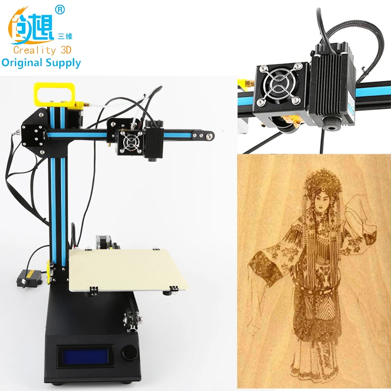 Multi-function 2 in 1 3D Printer DIY Kit CREALITY 3D CR-8 Full Metal Printer 3D Easy Assemble With 200g Filament 3D Printer