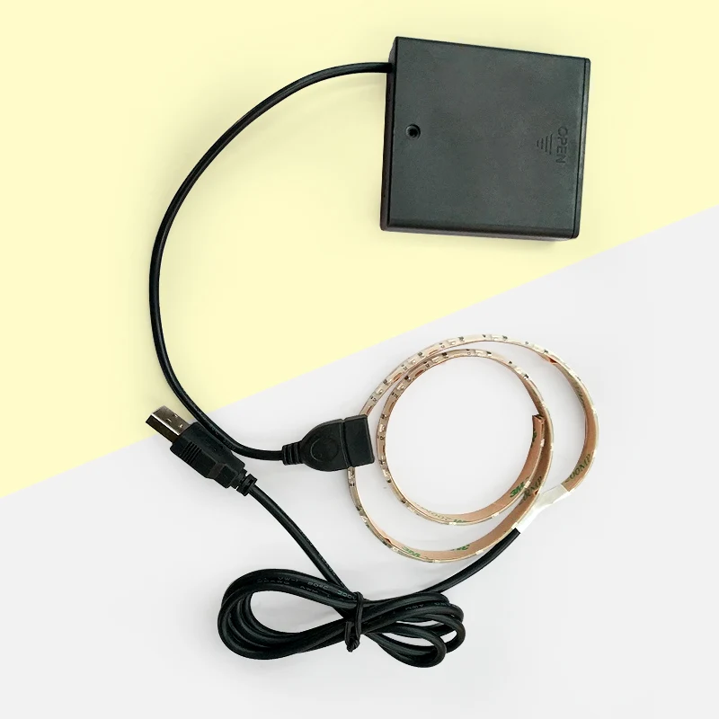 Блок батарей для DC5V USB Светодиодная лента источник питания легко используемая
