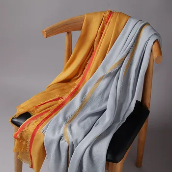 

Scarf Female Winter 2018 New Pure Cotton and Hemp Scarf,Women's Monochromatic Literature and Art Restoration with Hundred Shawls