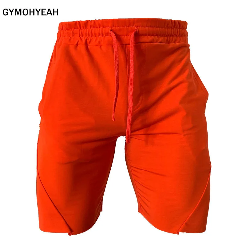 

GYMOHYEAH Men Fitness Bodybuilding Shorts Man Casual Gyms Workout Male Breathable Quick Dry Sportswear Jogger Beach Short Pants