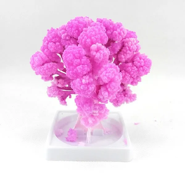 IWish 10x8 см 2018 искусственный Магия Бумага Сакура деревья Волшебное Рождество растет дерево Desktop Cherry Blossom Детские игрушки подарок 20 шт