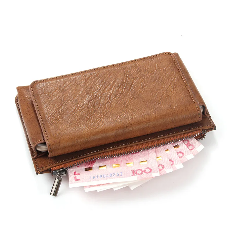 5 дюймовый кожаный чехол для телефона Iphone6 6s 7 Plus зажим ремня сумка '' кошелек